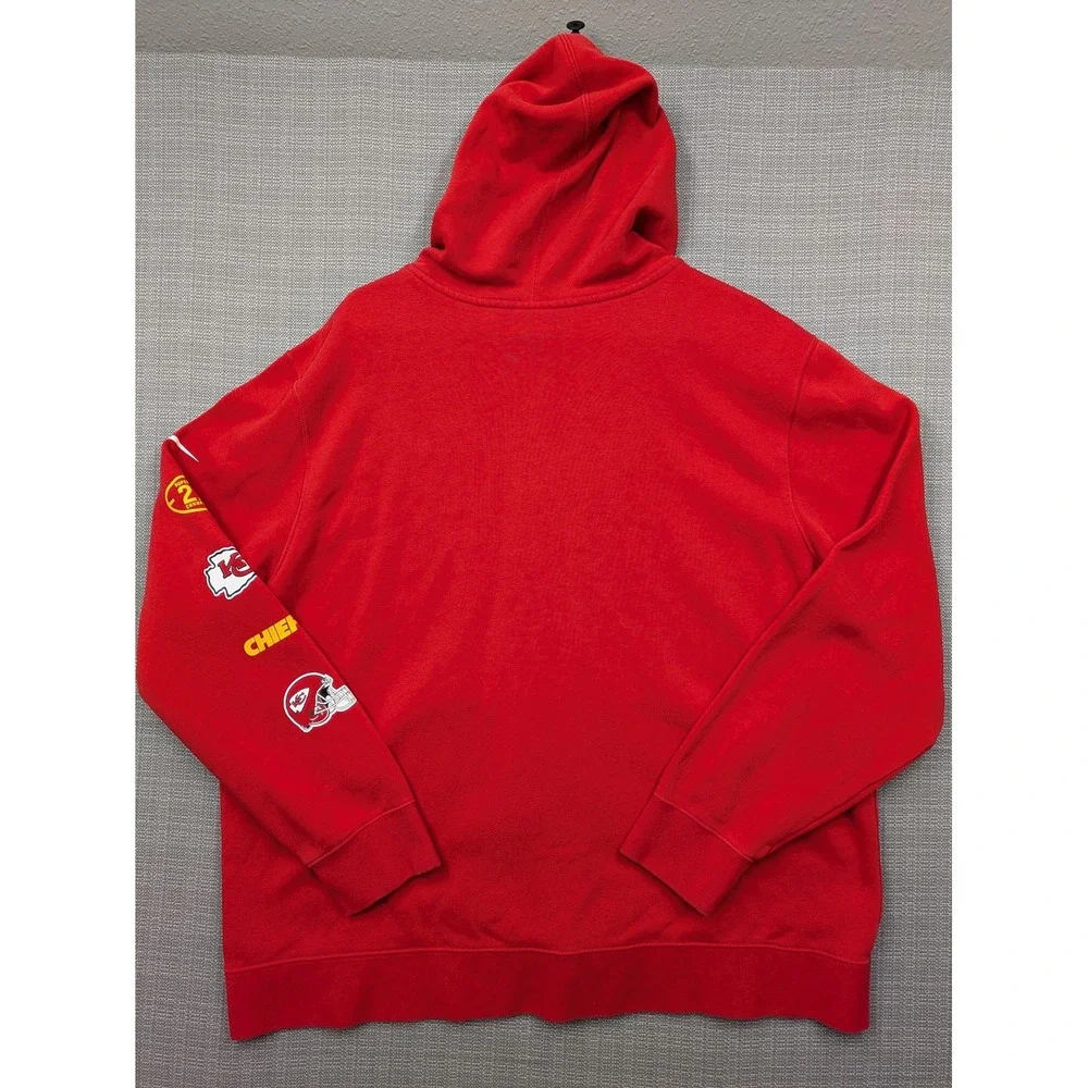 Kansas City Chiefs Hoodie Sweatshirt Mens XL Red NFL Football Nike Full Zip